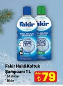 Fakir Halı&Koltuk Şampuanı 1L Makine Elde