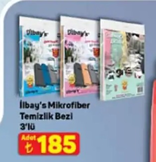 İlbay'S Mikrofiber Temizlik Bezi 3'Lü