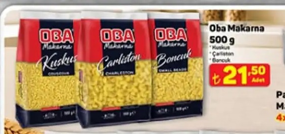 Oba Makarna Kuskus Charleston Boncuk 500G