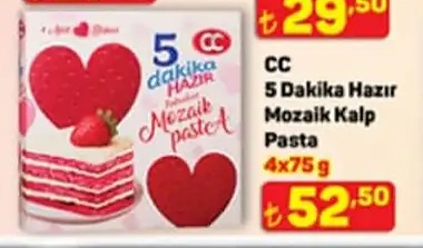 Cc 5 Dakika Hazır Mozai̇K Kalp Pasta 4X75G