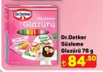 Dr.Oetker Süsteme Glazürü 76 G