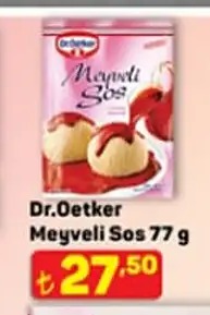Dr.Oetker Meyveli Sos 77 G