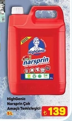 Highgenic Narsprin Çok Amaçlı Temizleyici 5L