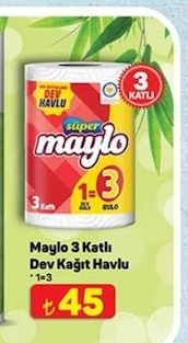 Maylo 3 Katlı Dev Kağıt Havlu