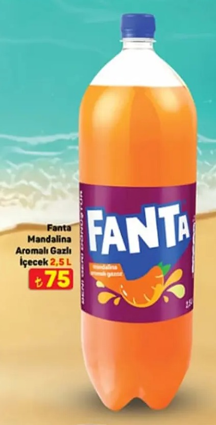 Fanta Mandalina Aromalı Gazlı İçecek 2.5L