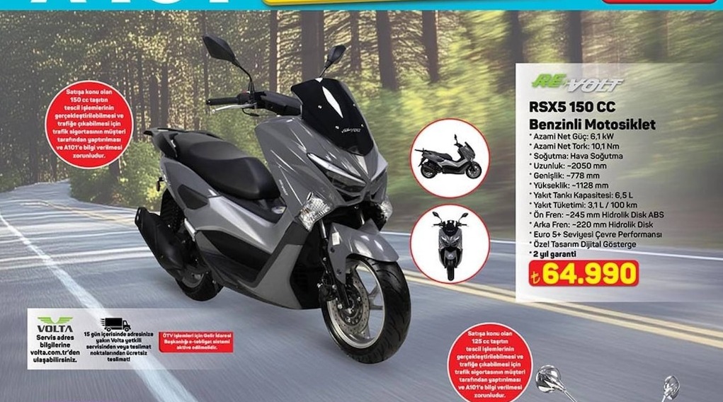 Volta Rsx5 150 Cc Benzınlı Motosıklet