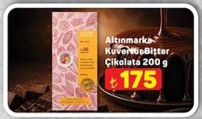 Altınmarka Kuvertür Bitter Çikolata 200 G