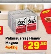 Pakmaya Yaş Hamur Mayası 4X42 G