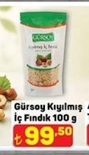 Gürsoy Kıyılmış İç Fındık 100 G