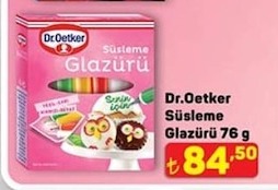 Dr.Oetker Süsleme Glazürü 76 G