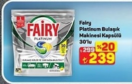Fairy Platinum Bulaşık Makinesi Kapsülü 30'Lu