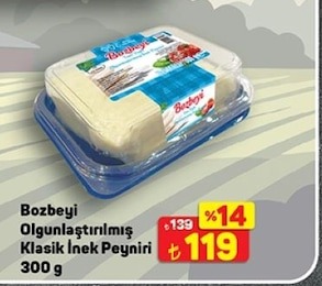 Bozbeyi Olgunlaştırılmış Klasik İnek Peyniri 300 G