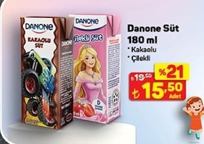 Danone Süt 180 Ml