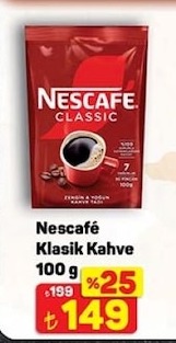 Nescafe Klasik Kahve 100G