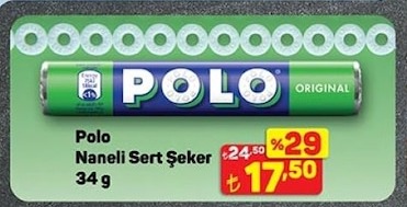 Polo Naneli Sert Şeker 34 G