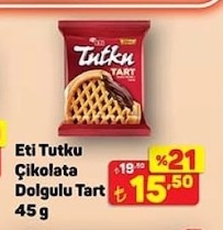 Eti Tutku Çikolata Dolgulu Tart 45G
