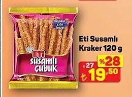 Eti Susamlı Çubuk Kraker 120 G
