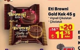 Eti Browni Gold Kek 45 G