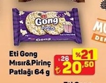 Eti Gong Mısır&Pirinç Patlağı 64 G