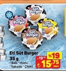 Eti Süt Burger 35 G