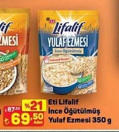 Eti Lifalif İnce Öğütülmüş Yulaf Ezmesi 350 G