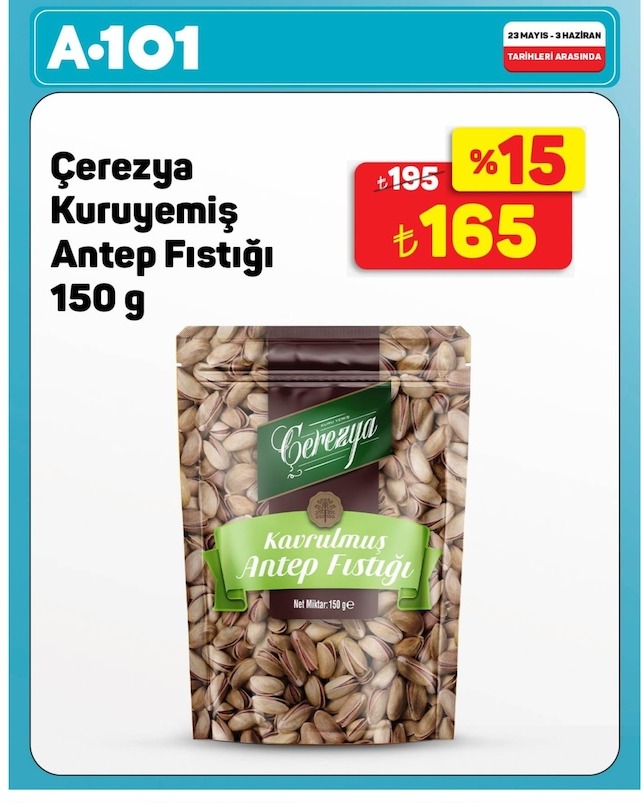 Çerezya Kuruyemiş Antep Fıstığı 150 G