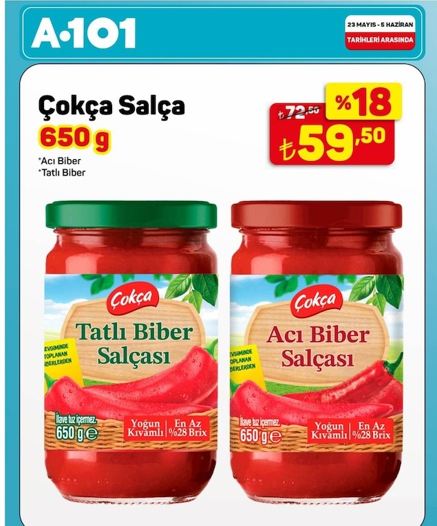 Çokça Salça 650G