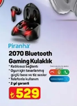 Piranha 2070 Bluetooth Gaming Kulaklık