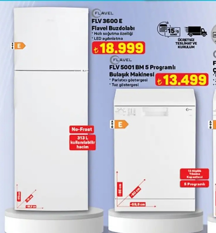 Flavel Flv 3600 E Buzdolabı