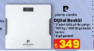 Pierre Cardin Dijital Tartı