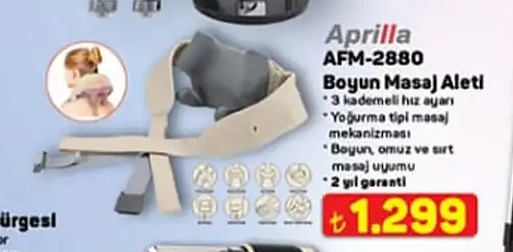 Aprilla Afm-2880 Boyun Masaj Aleti