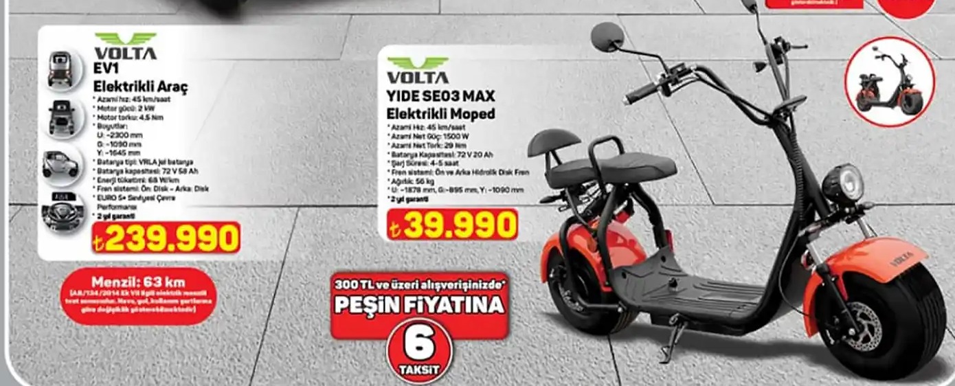 Volta Yide Seoe Max Elektrikli Moped