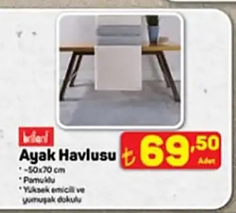 Ayak Havlusu 50X70 Cm
