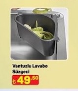 Vantuzlu Lavabo Süzgeci