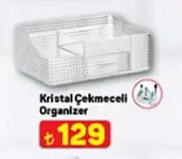 Kristal Çekmeceli Organizer
