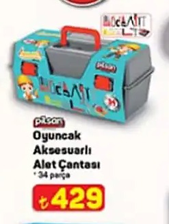 Oyuncak Aksesuarlı Alet Çantası - 34 Parça