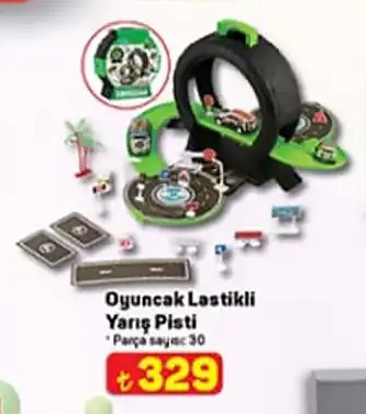 Oyuncak Lastikli Yarış Pisti - 30 Parça