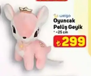 Oyuncak Peluş Geyik - 25 Cm