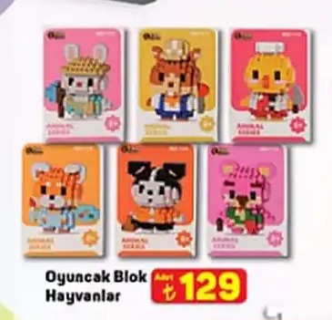 Oyuncak Blok Hayvanlar