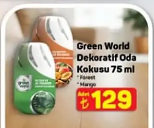 Green World Dekoratif Oda Kokusu 75 Ml