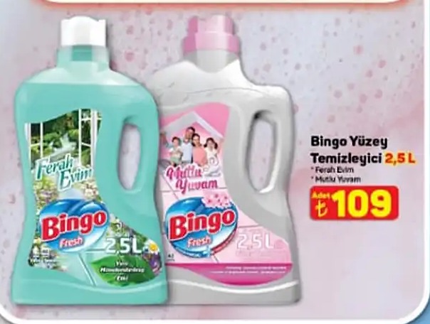 Bingo Yüzey Temizleyici 2.5 L