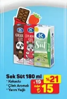 Sek Süt 180 Ml