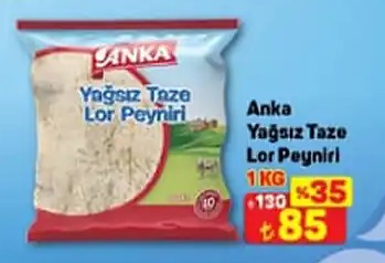 Anka Yağsız Taze Lor Peyniri 1Kg