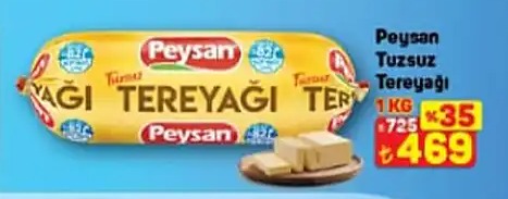 Peysan Tuzsuz Tereyağı 1 Kg