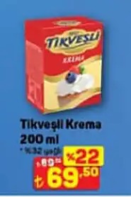 Tıkveşli Krema 200 Ml