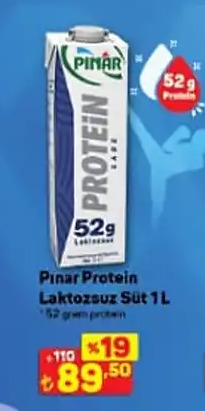 Pınar Protein Laktozsuz Süt 1L