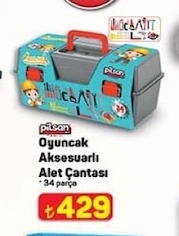 Pilsan Oyuncak Aksesuarlı Alet Çantası - 34 Parça