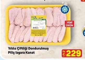 Yildiz Çiftliği Dondurulmuş Piliç Izgara Kanat
