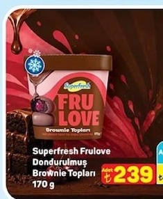 Superfresh Frulove Dondurulmuş Brownie Topları 170G