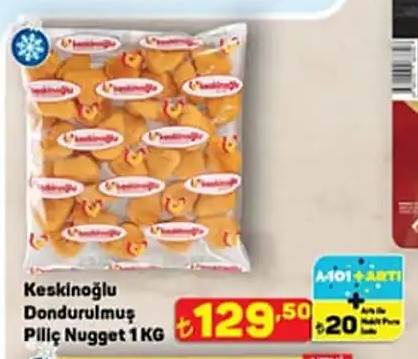Keskinoğlu Dondurulmuş Piliç Nugget 1 Kg